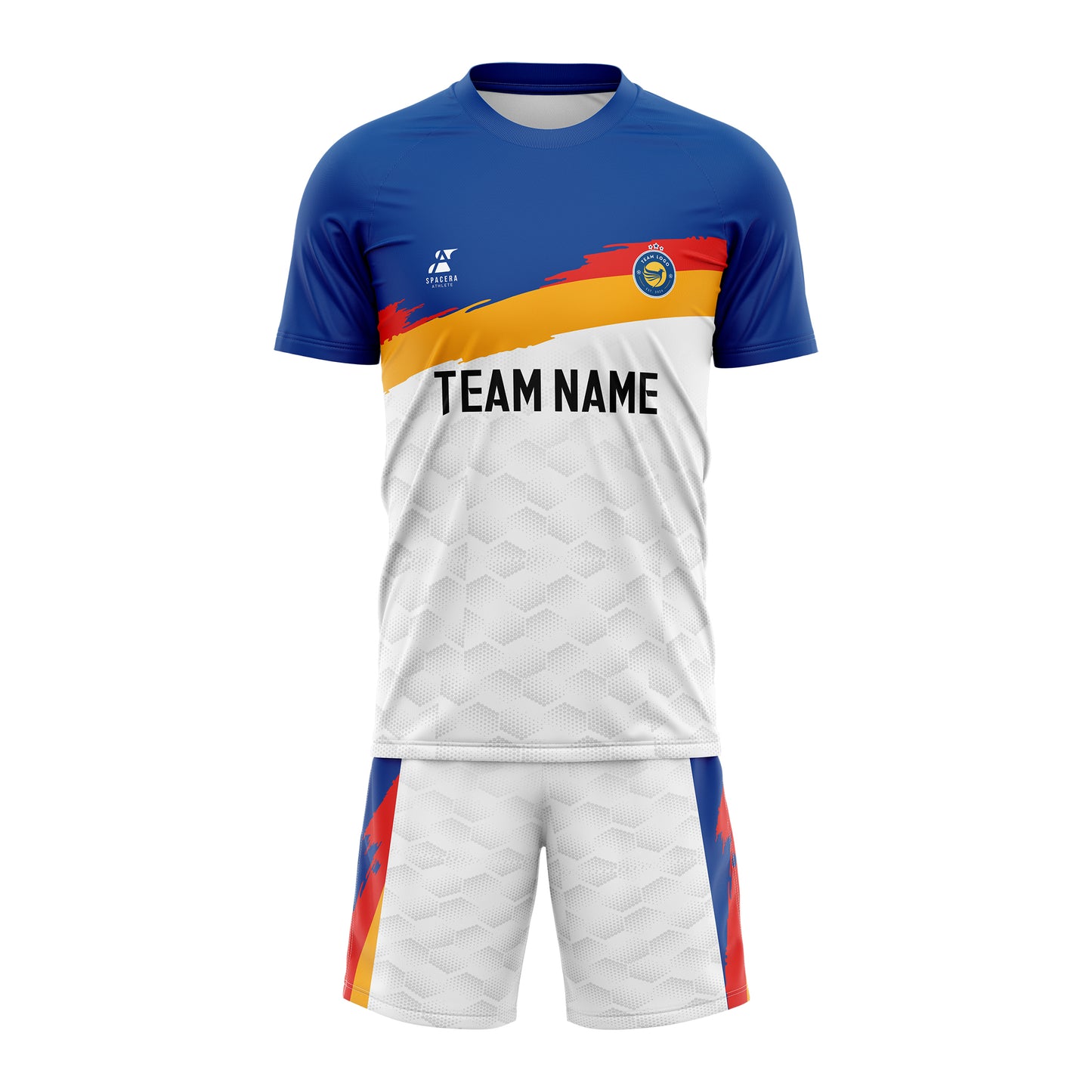 Persian Blue Blaze Soccer Jersey Set | SK009