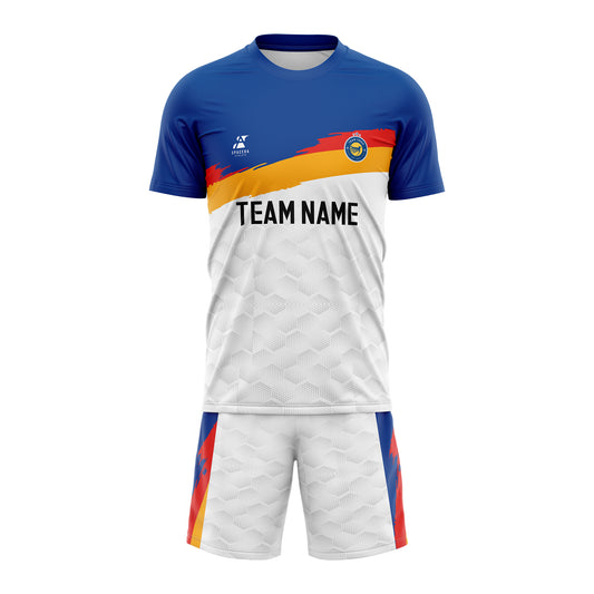 Persian Blue Blaze Soccer Jersey Set | SK009