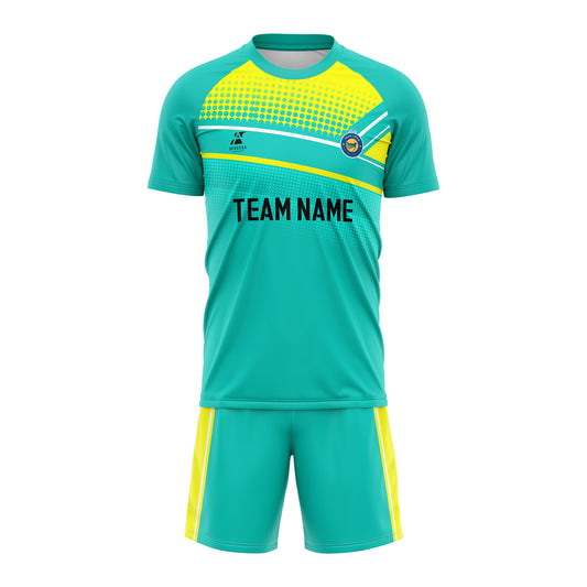 Teal Vortex Soccer Jersey Set | SK003