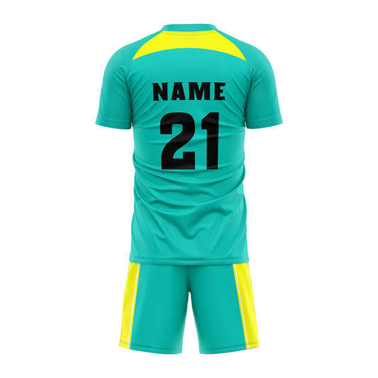 Teal Vortex Soccer Jersey Set | SK003