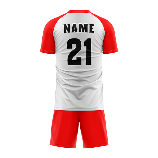 Crimson Red Inferno Soccer Jersey Set | SK010